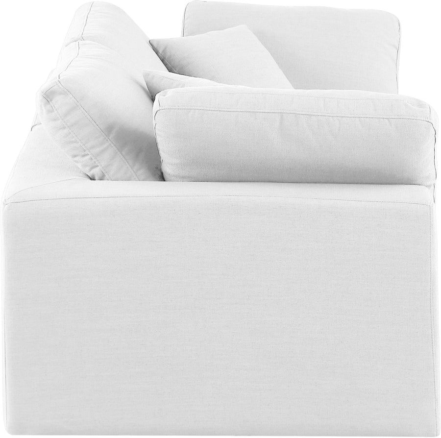 Comfy Linen Textured Fabric Sofa - Image 35
