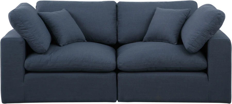 Comfy Linen Textured Fabric Sofa - Image 44
