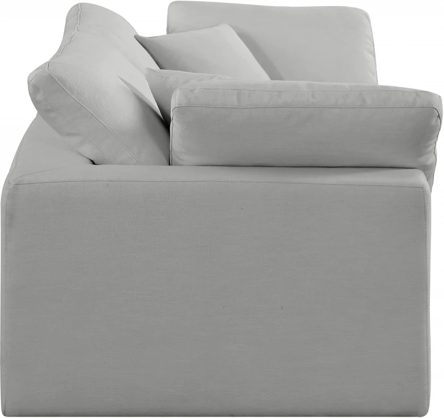 Comfy Linen Textured Fabric Sofa - Image 5