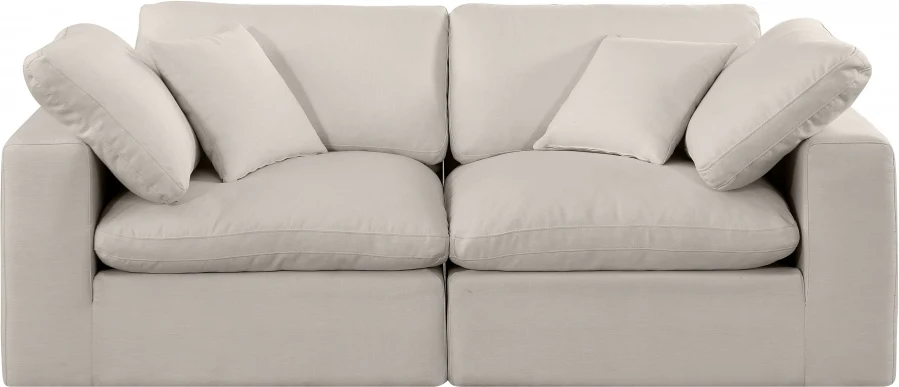 Comfy Linen Textured Fabric Sofa - Image 54