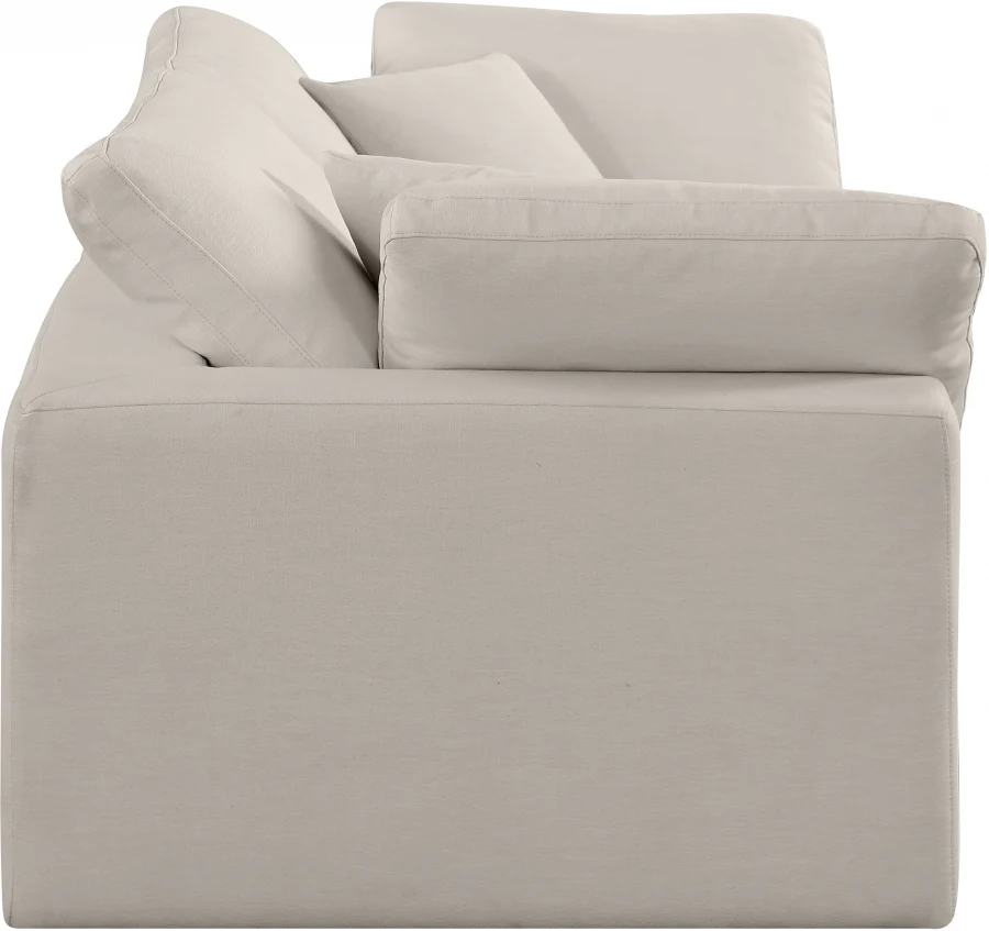 Comfy Linen Textured Fabric Sofa - Image 55