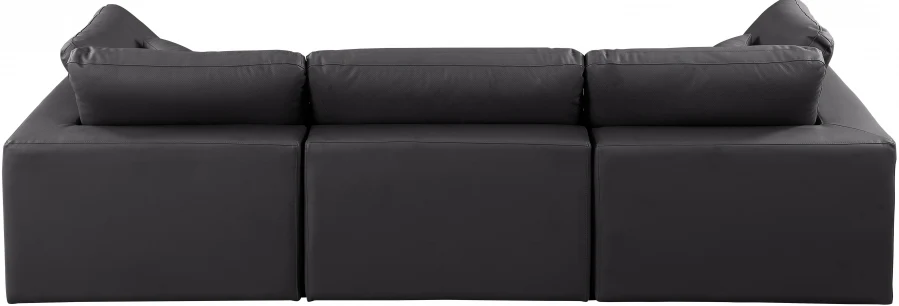 Comfy Vegan Leather Sofa - Image 12