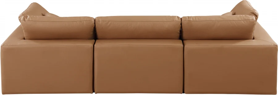 Comfy Vegan Leather Sofa - Image 22