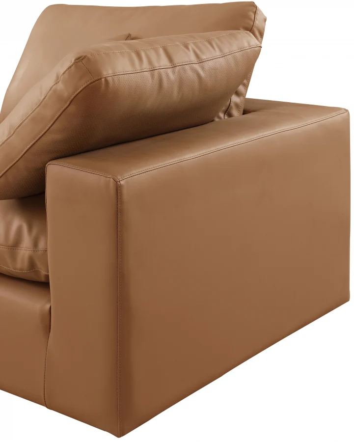 Comfy Vegan Leather Sofa - Image 26