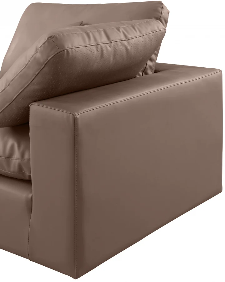 Comfy Vegan Leather Sofa - Image 36