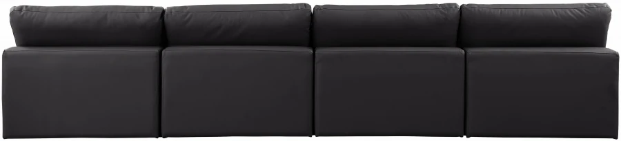 Comfy Vegan Leather Sofa - Image 13