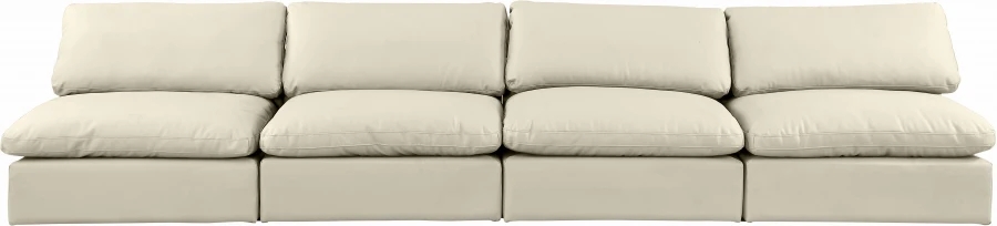 Comfy Vegan Leather Sofa - Image 23