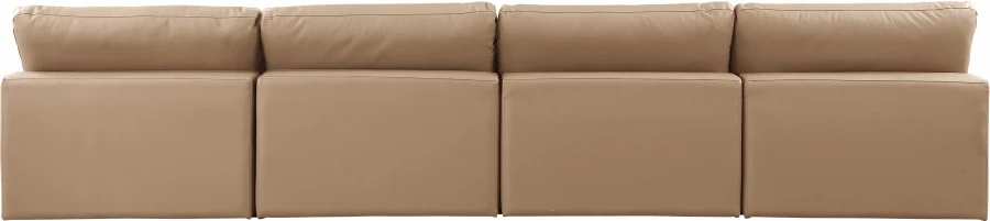 Comfy Vegan Leather Sofa - Image 3