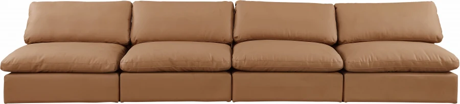 Comfy Vegan Leather Sofa - Image 33
