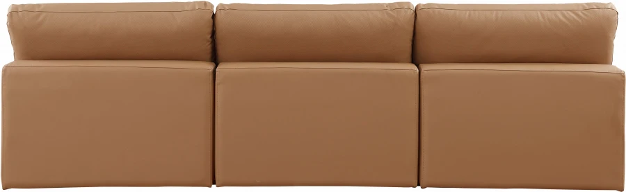 Comfy Vegan Leather Sofa - Image 3