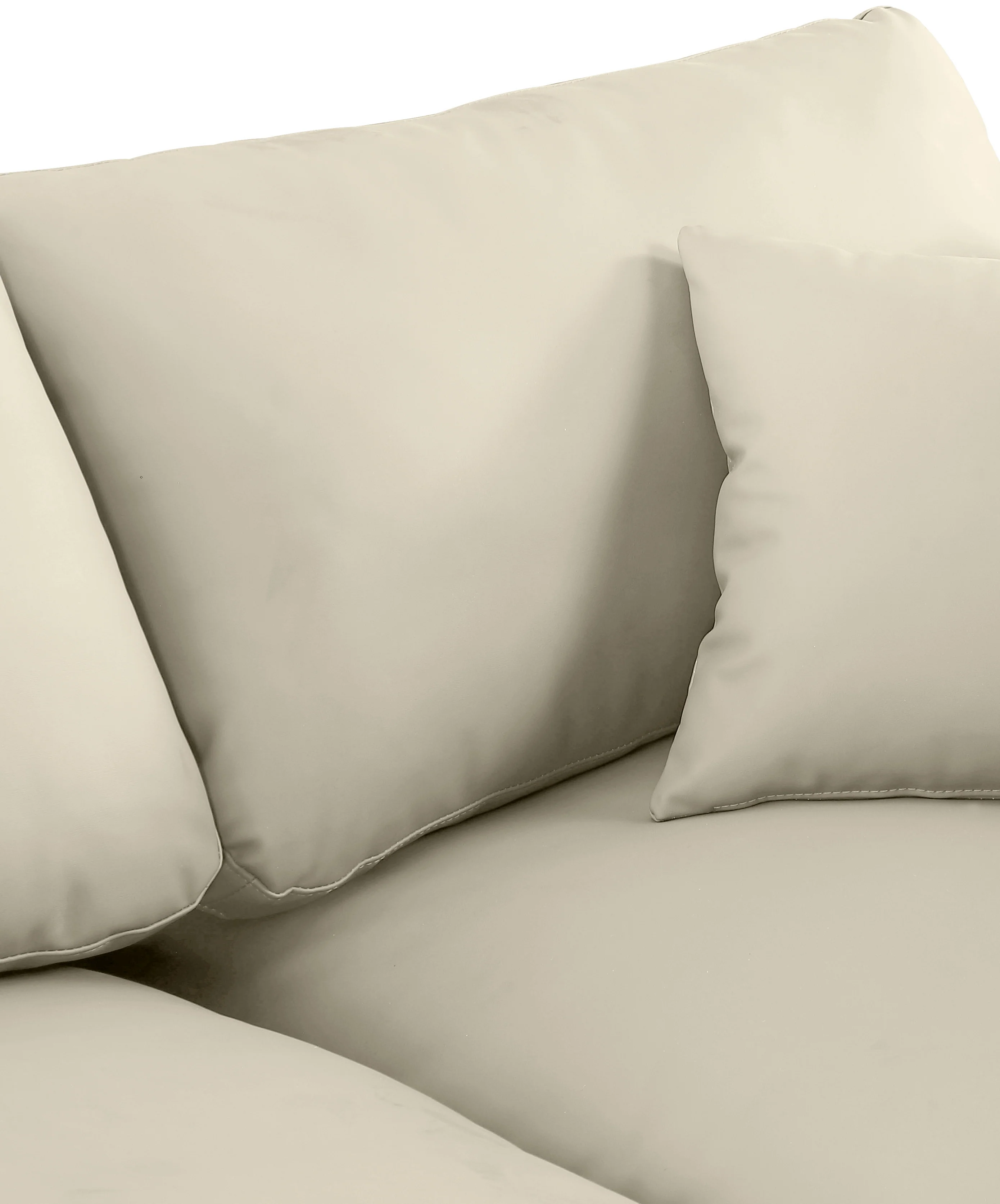 Comfy Vegan Leather Sofa - Image 7