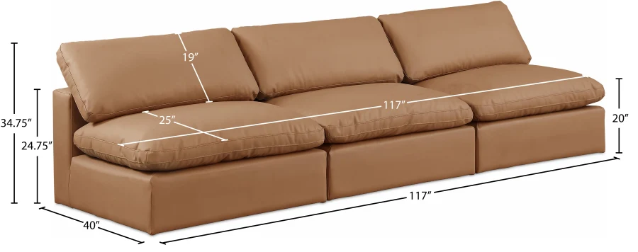 Comfy Vegan Leather Sofa - Image 9