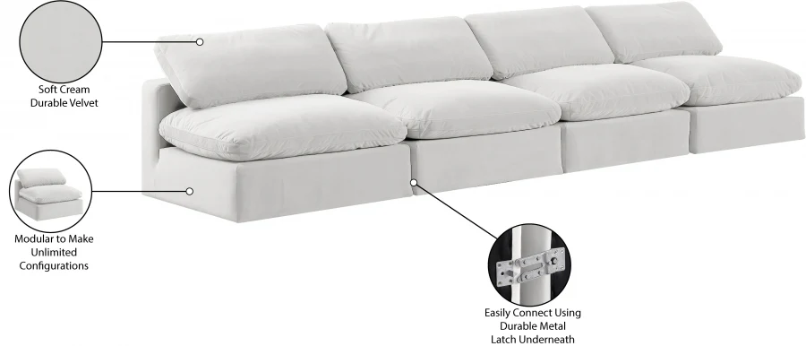 Comfy Velvet Sofa - Image 29