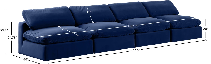 Comfy Velvet Sofa - Image 38