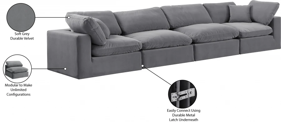 Comfy Velvet Sofa - Image 31