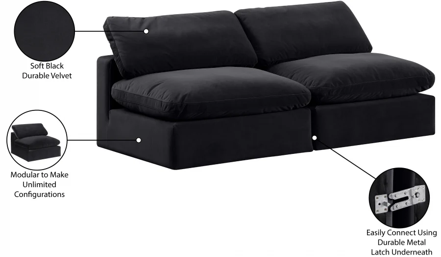 Comfy Velvet Sofa - Image 19