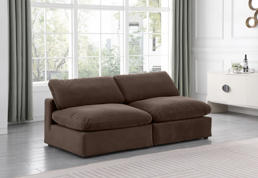 Comfy Velvet Sofa - Image 2