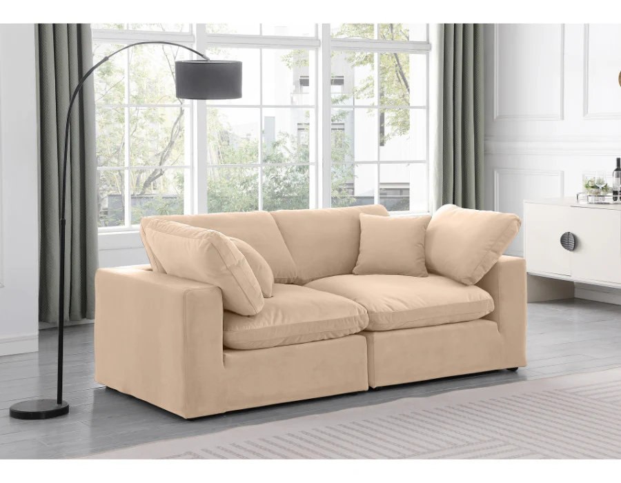Comfy Velvet Sofa - Image 2