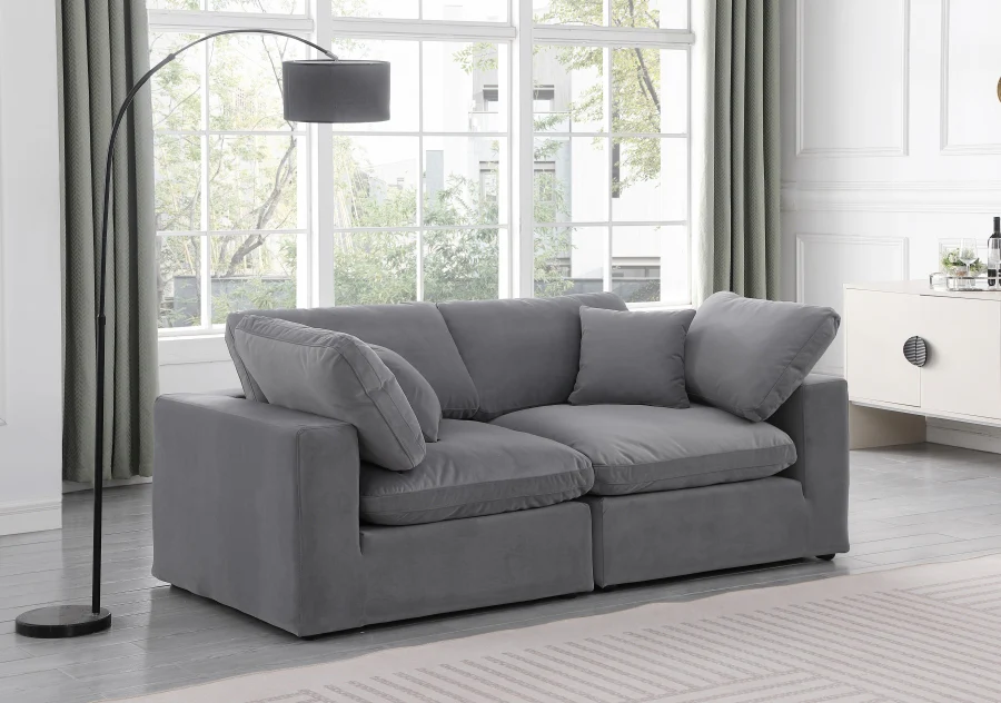 Comfy Velvet Sofa - Image 24