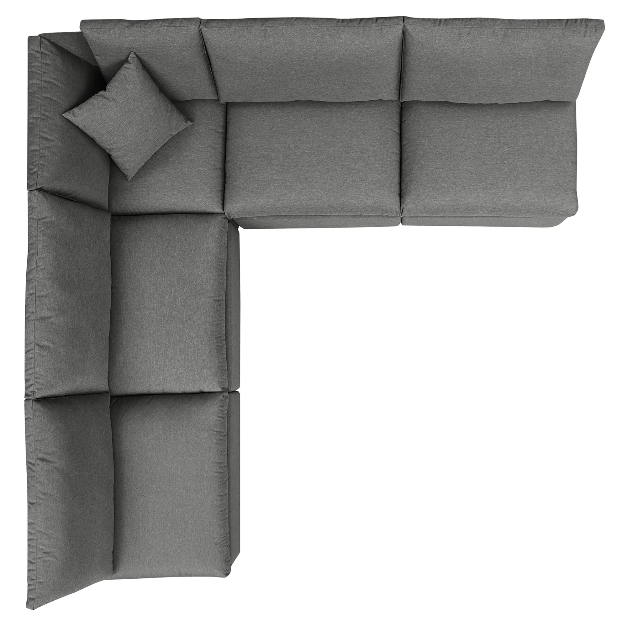 Commix 5-Piece Outdoor Patio Sectional Sofa - Image 4