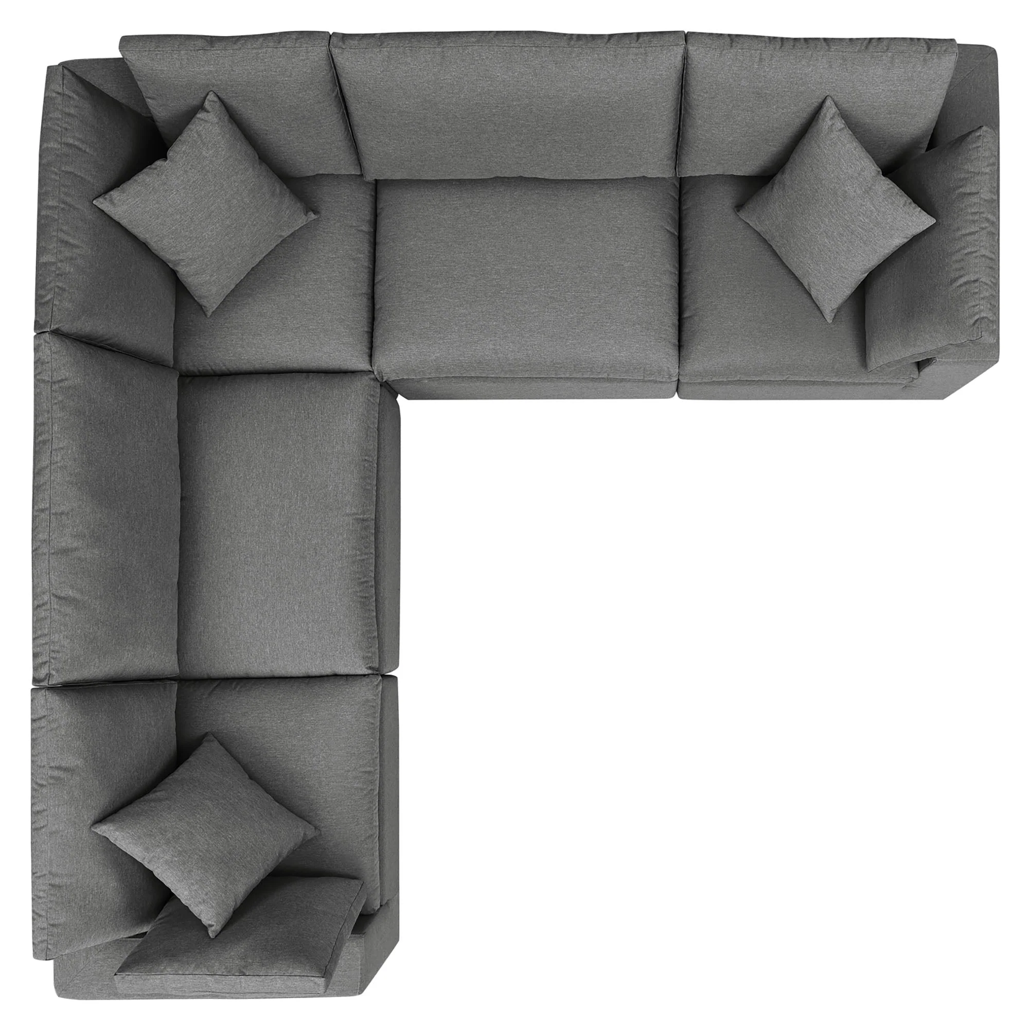 Commix 5-Piece Outdoor Patio Sectional Sofa - Image 4