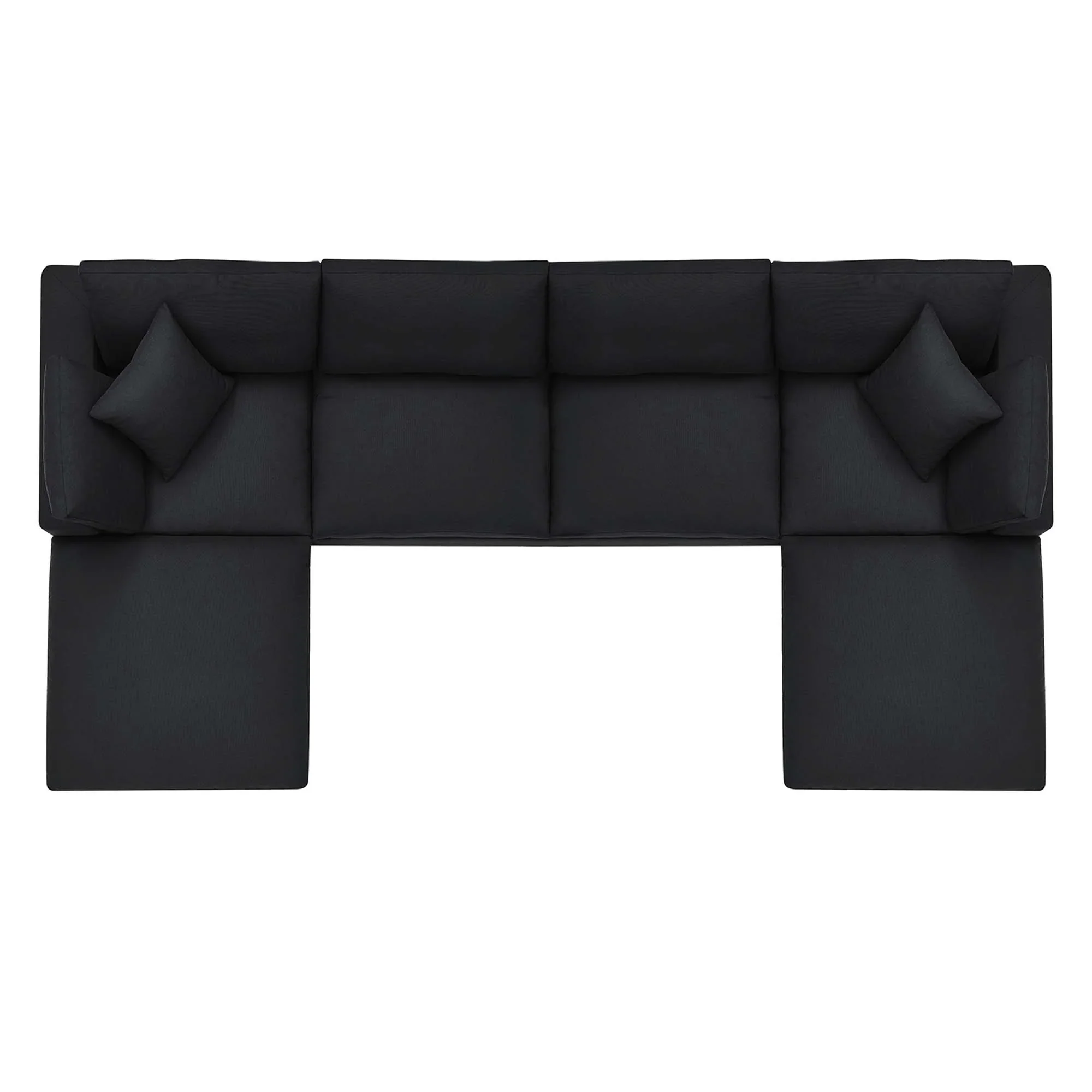 Commix 6-Piece Down Filled Overstuffed Sectional Sofa - Image 53