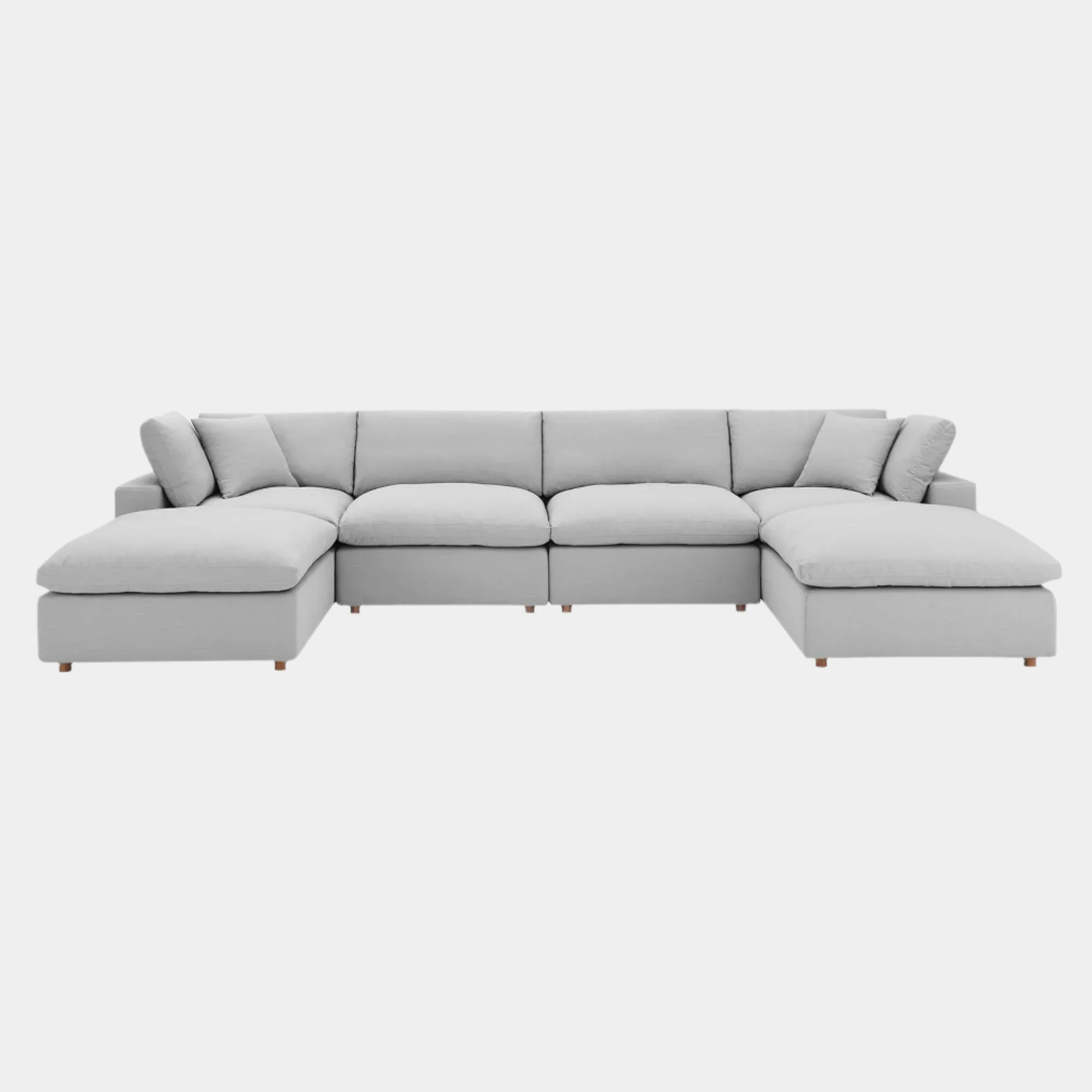 Commix 6-Piece Down Filled Overstuffed Sectional Sofa - Image 72