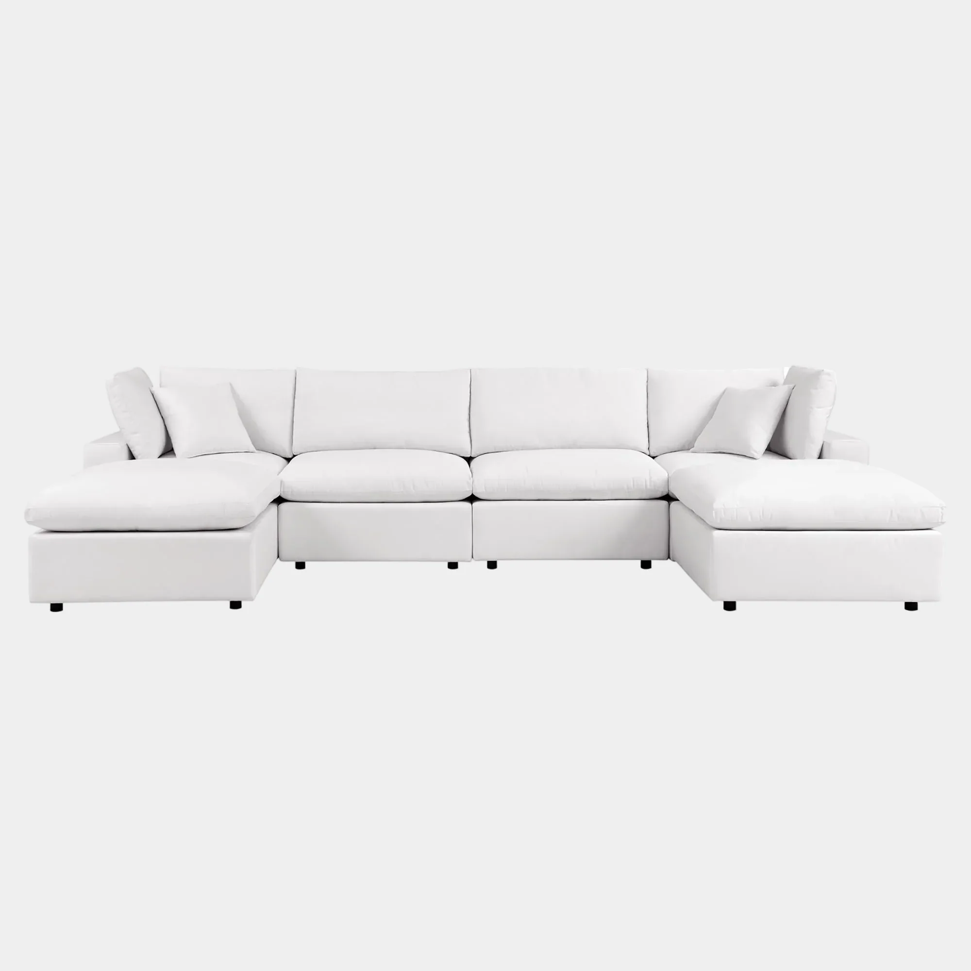 Commix 6-Piece Outdoor Patio Sectional Sofa - Image 13