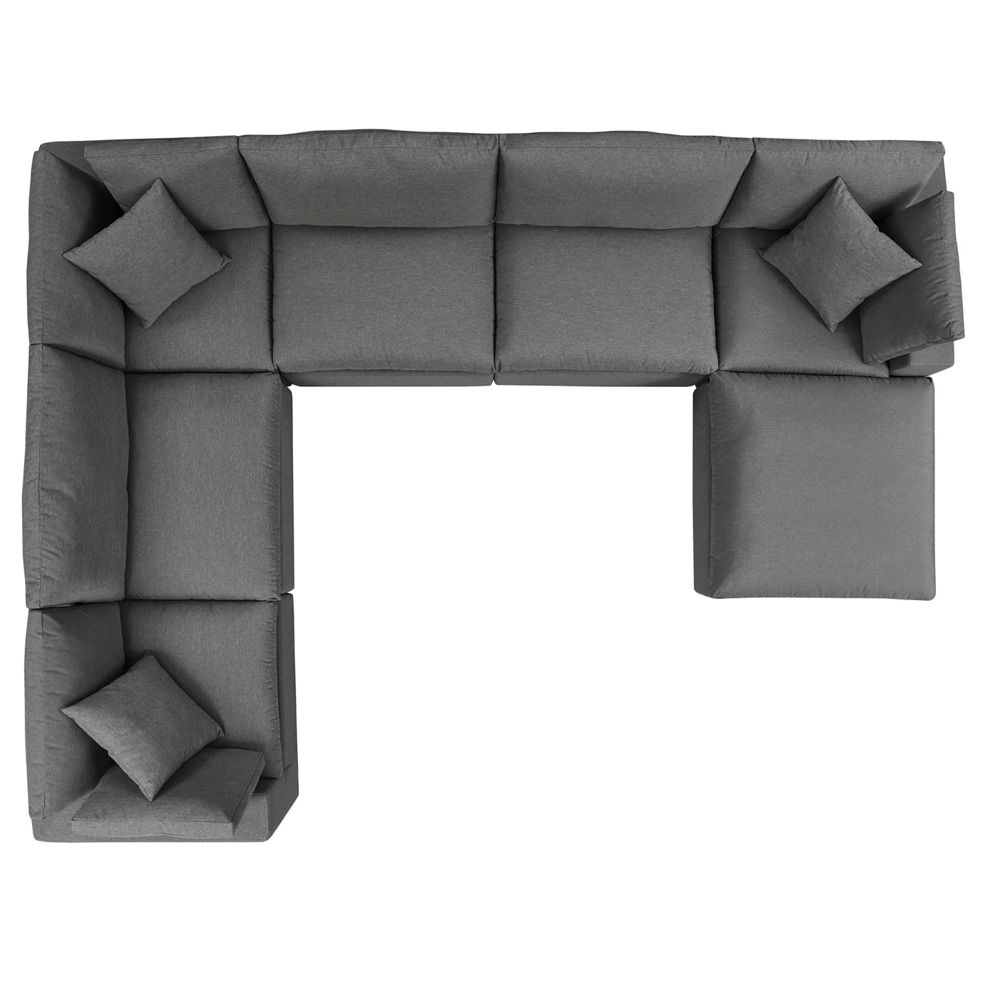 Commix 7-Piece Outdoor Patio Sectional Sofa - Image 11