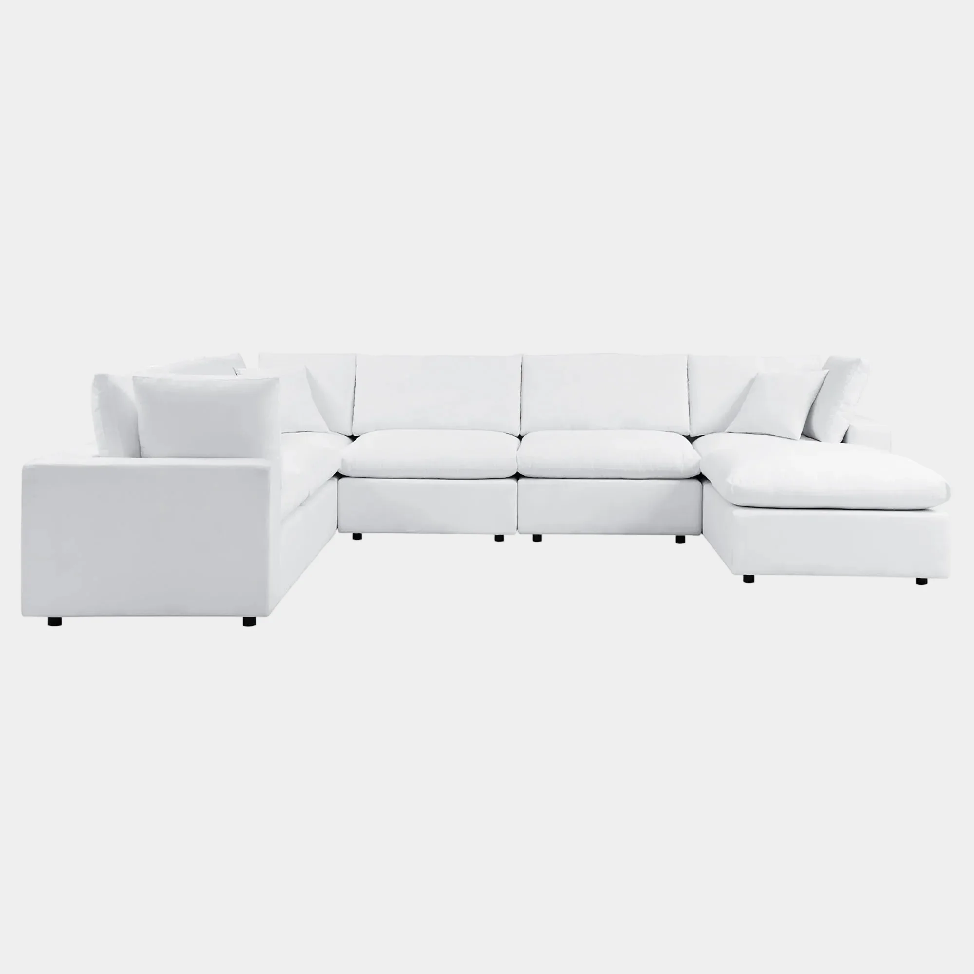 Commix 7-Piece Sunbrella® Outdoor Patio Sectional Sofa in White