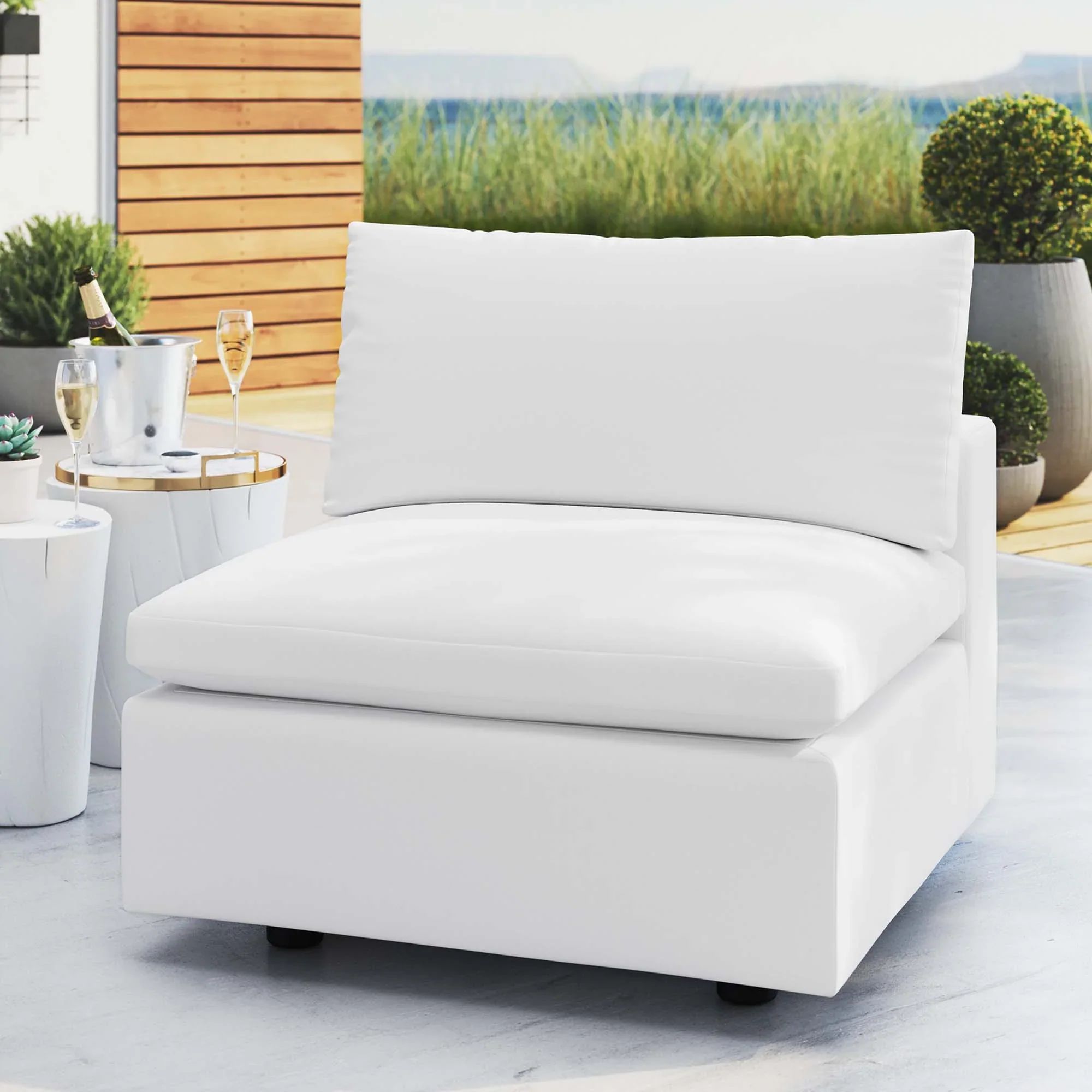 Commix Sunbrella® Outdoor Patio Armless - Image 10