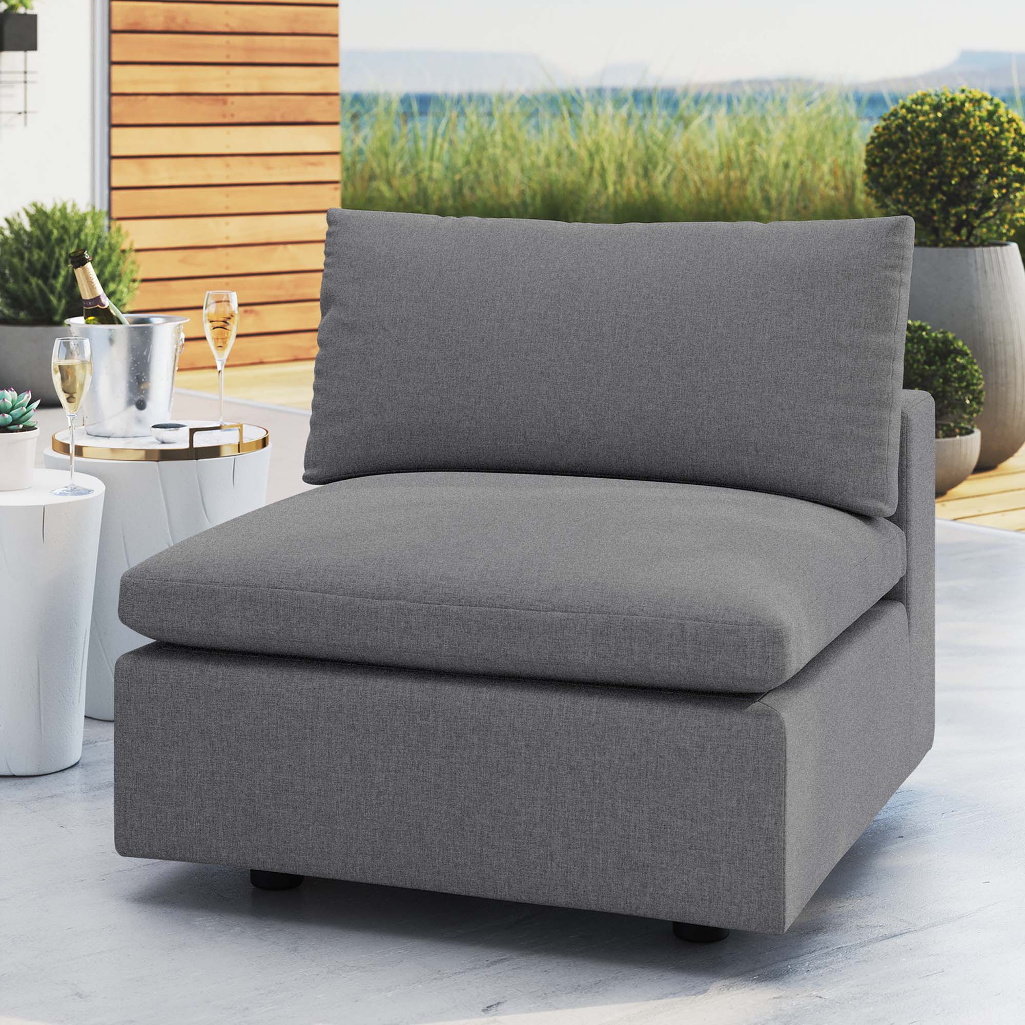 Commix Sunbrella® Outdoor Patio Armless - Image 2