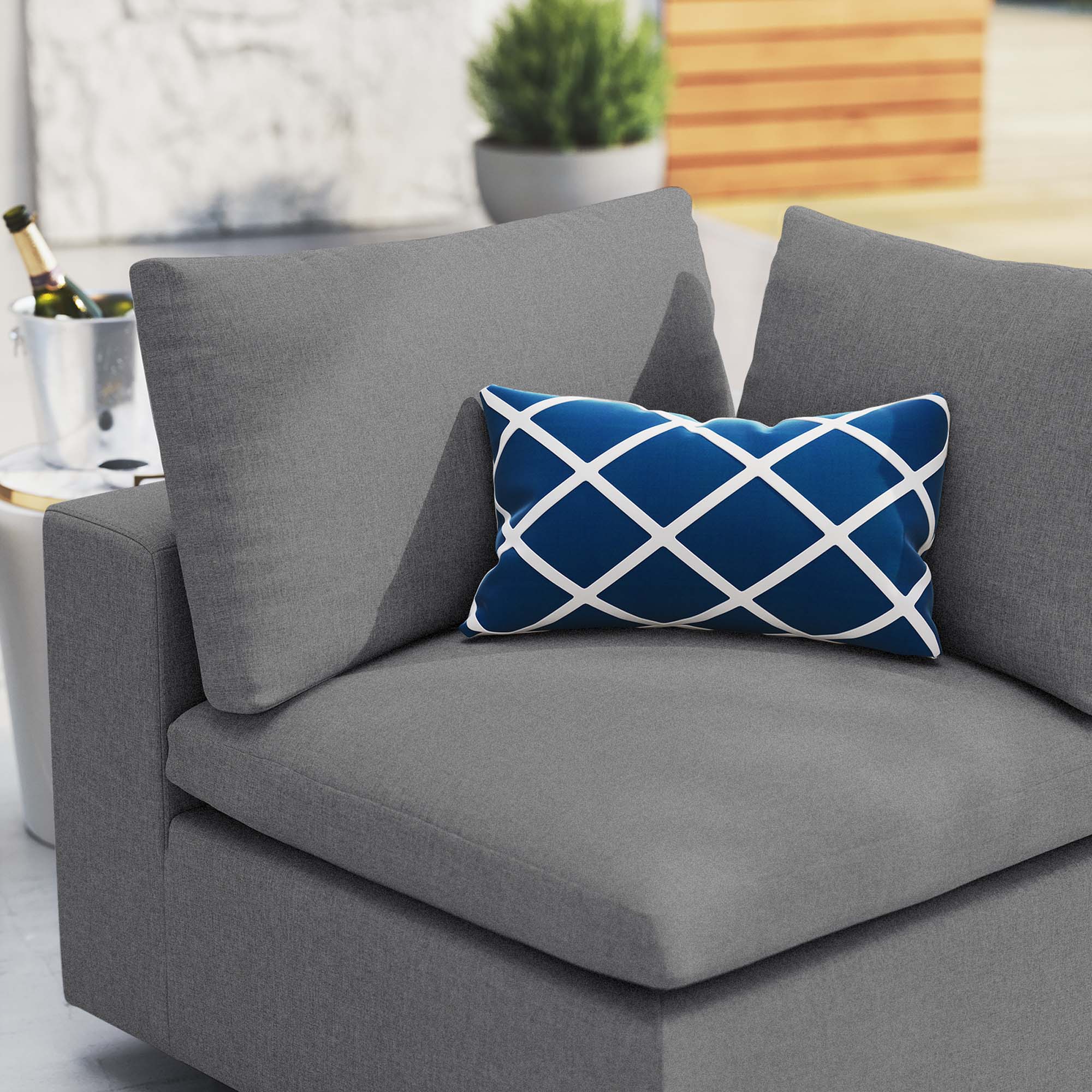 Commix Sunbrella® Outdoor Patio Corner Chair - Image 10