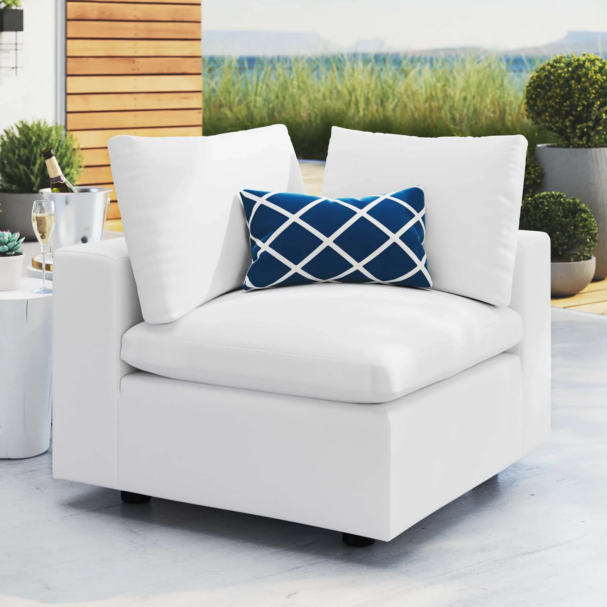 Commix Sunbrella® Outdoor Patio Corner Chair - Image 16