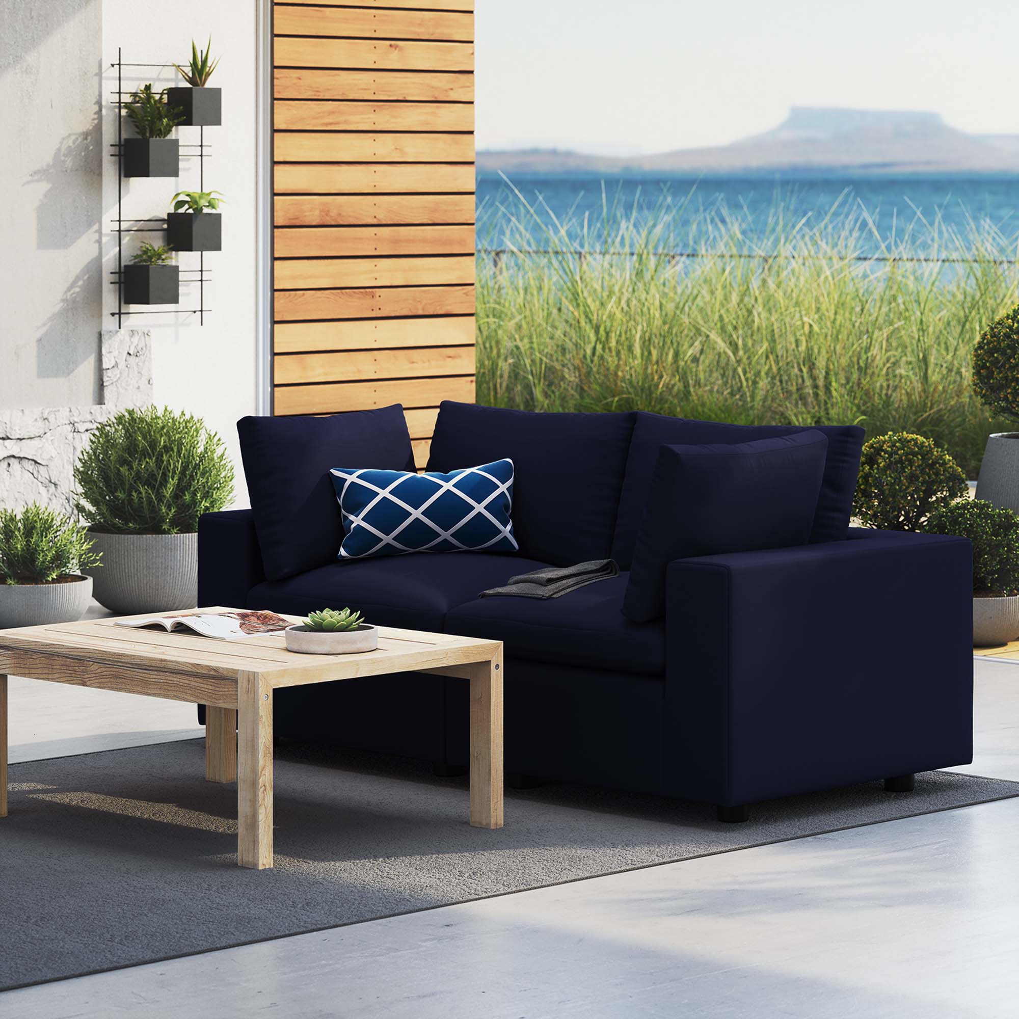 Commix Sunbrella® Outdoor Patio Loveseat - Image 2