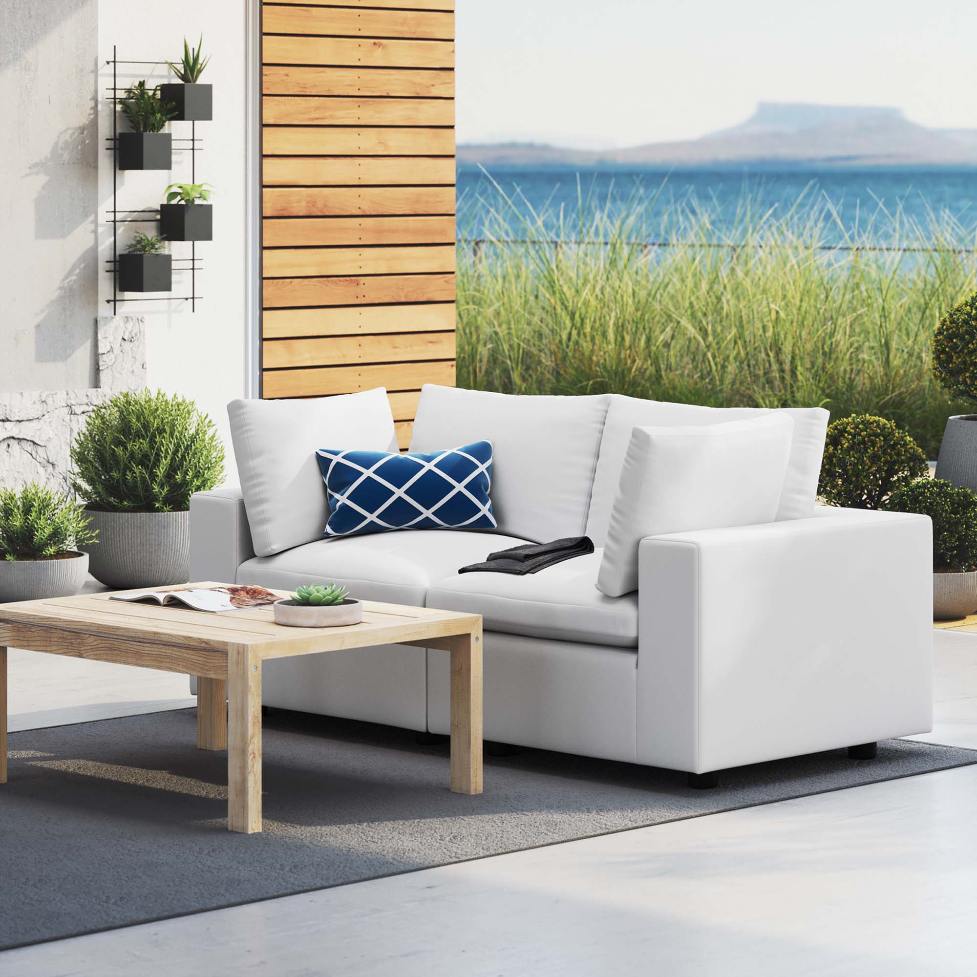 Commix Sunbrella® Outdoor Patio Loveseat - Image 20