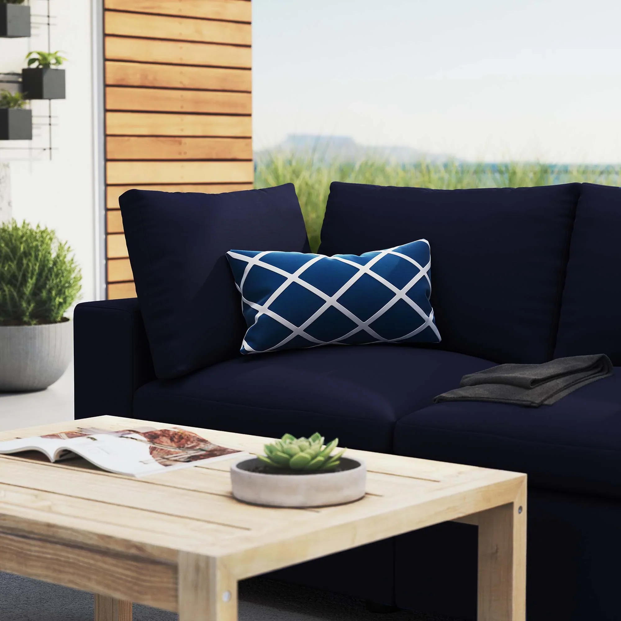 Commix Sunbrella® Outdoor Patio Loveseat - Image 3