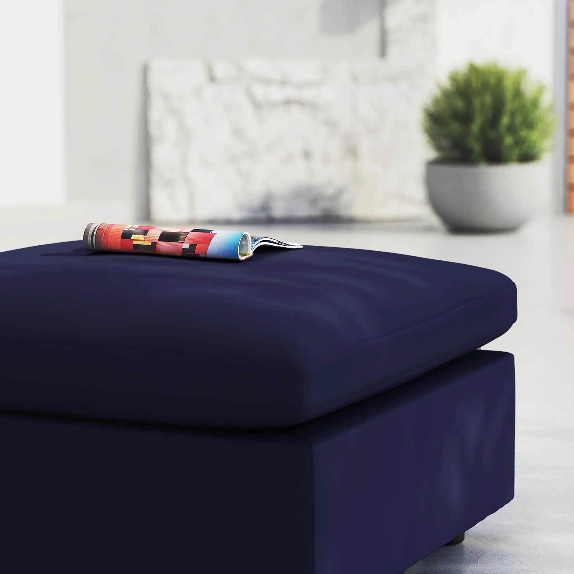 Commix Sunbrella® Outdoor Patio Ottoman - Image 3
