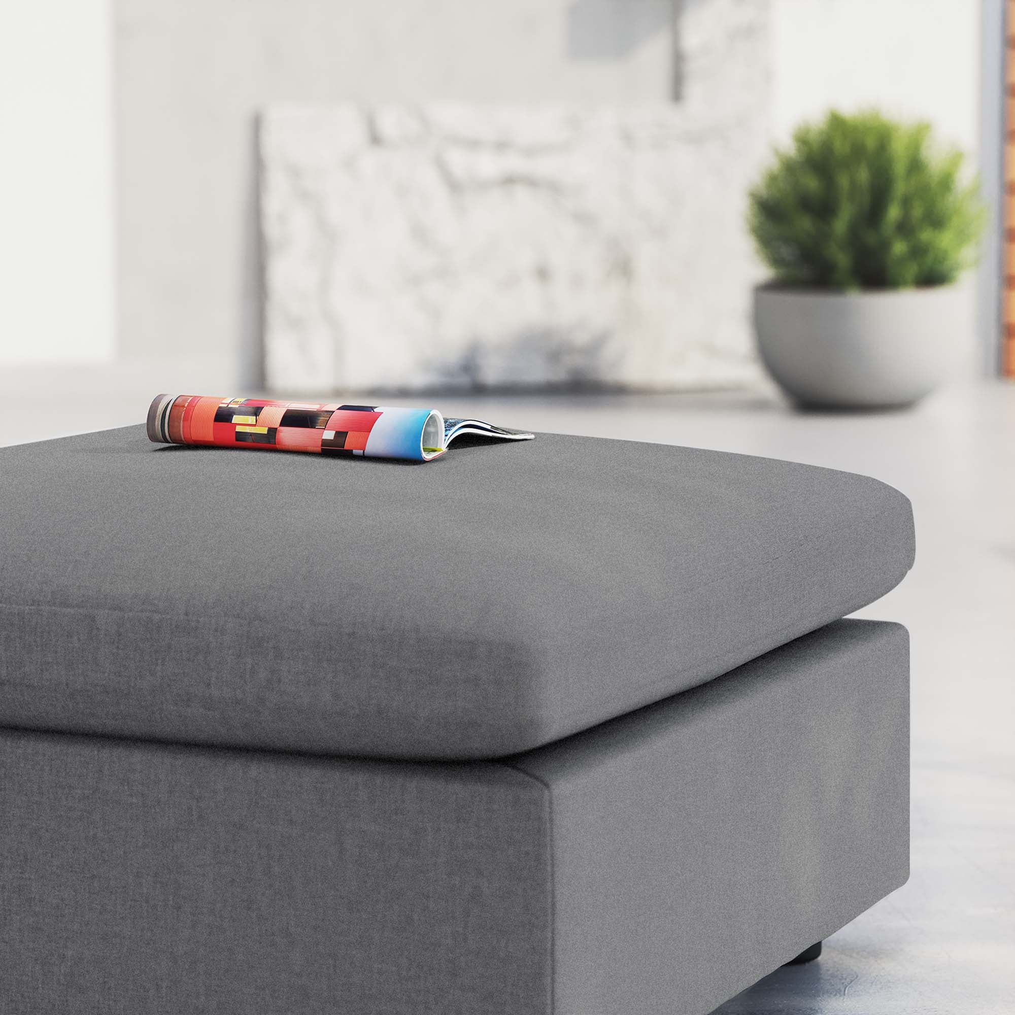 Commix Sunbrella® Outdoor Patio Ottoman - Image 8