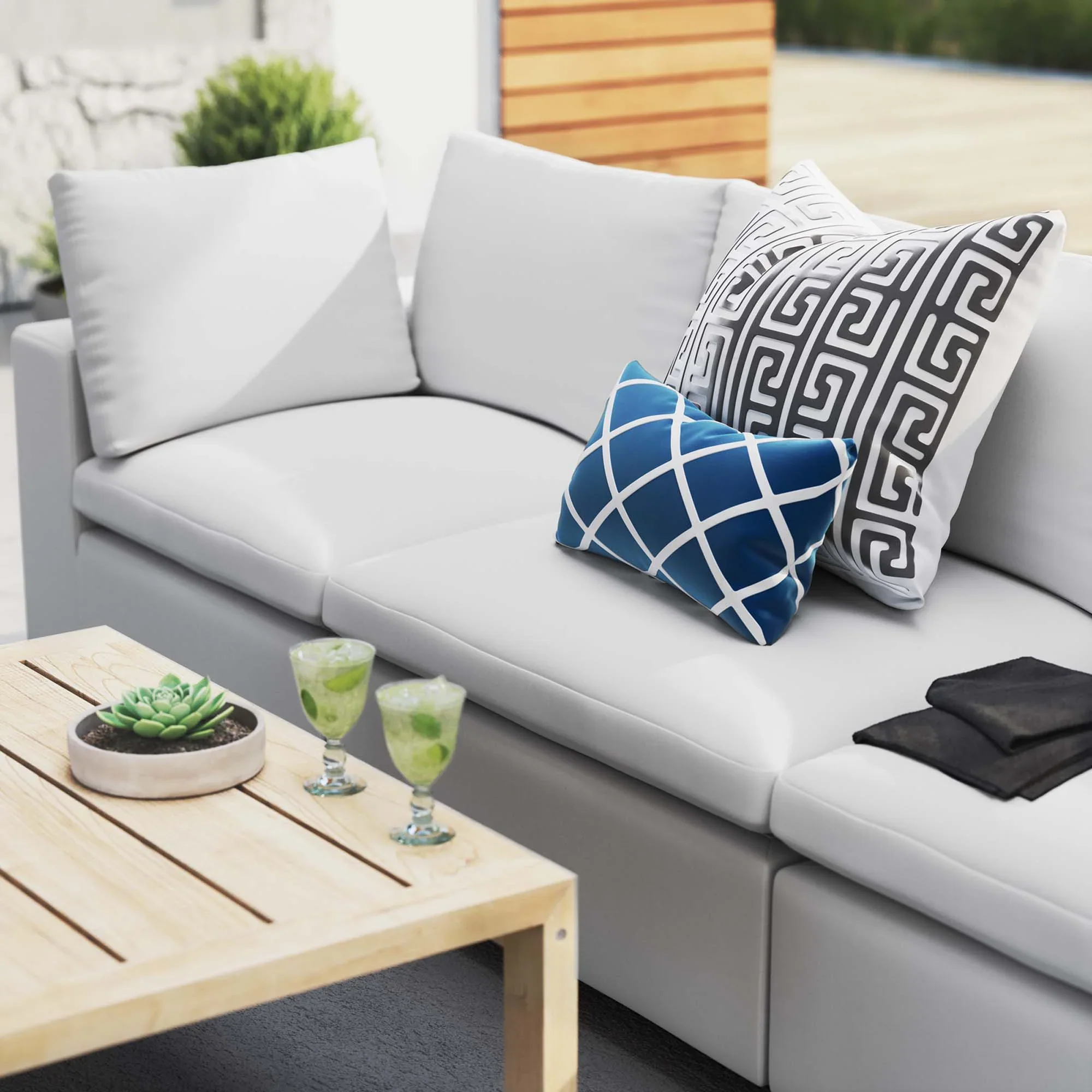 Commix Sunbrella® Outdoor Patio Sofa - Image 3