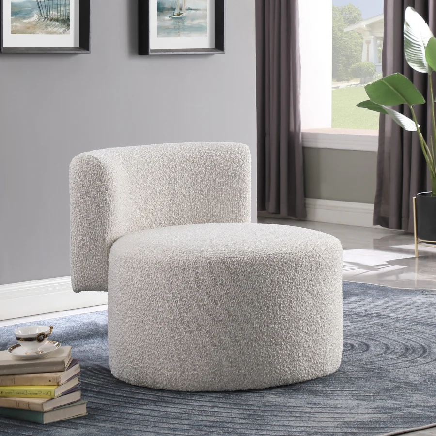 Como Boucle Fabric Upholstered Accent Chair - Image 21