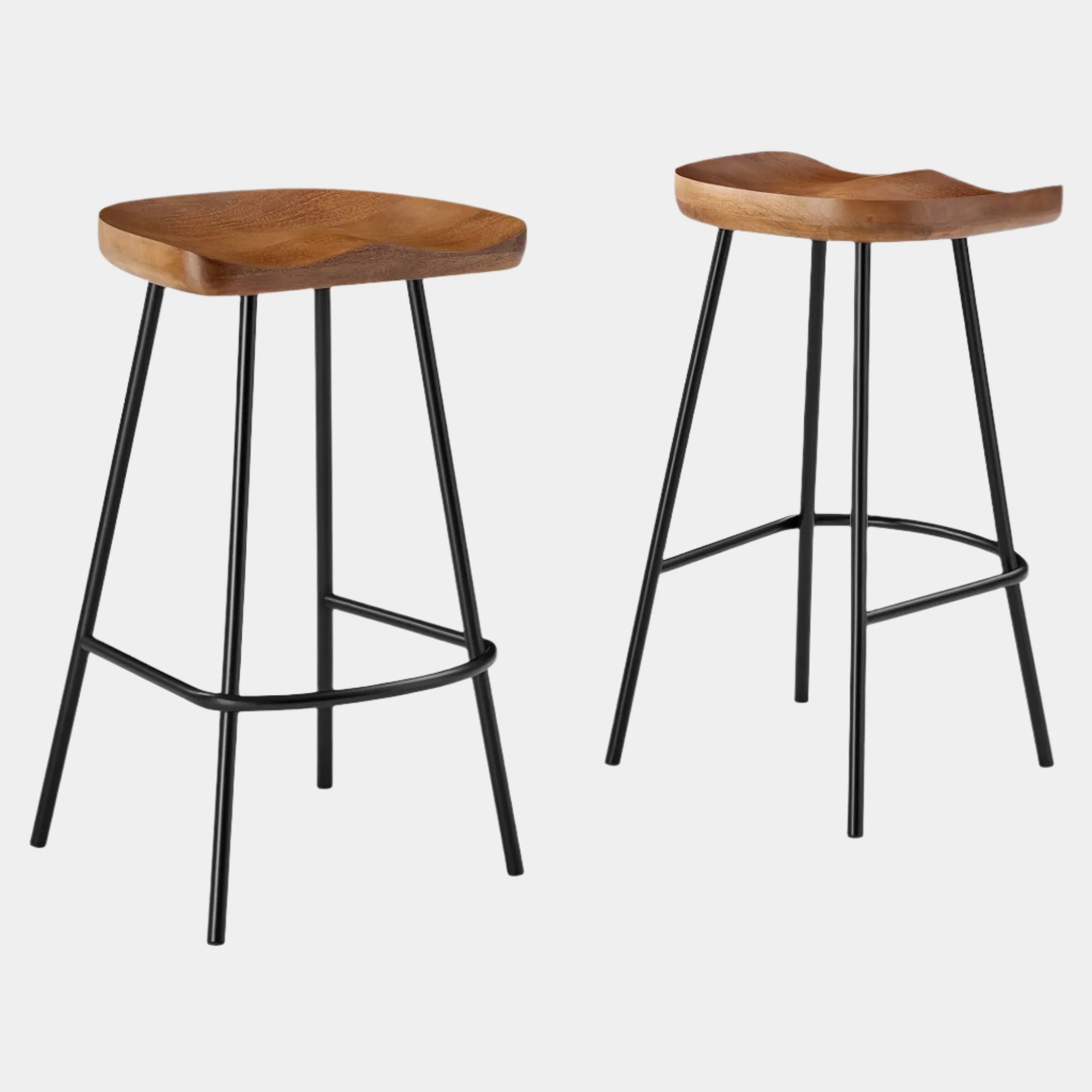 Concord Backless Wood Counter Stools - Set of 2 - Image 11