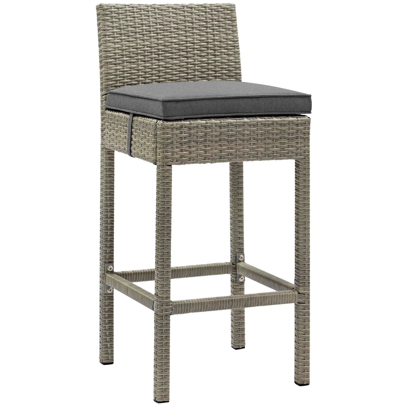 Conduit 5 Piece Outdoor Patio Wicker Rattan Set - Image 10