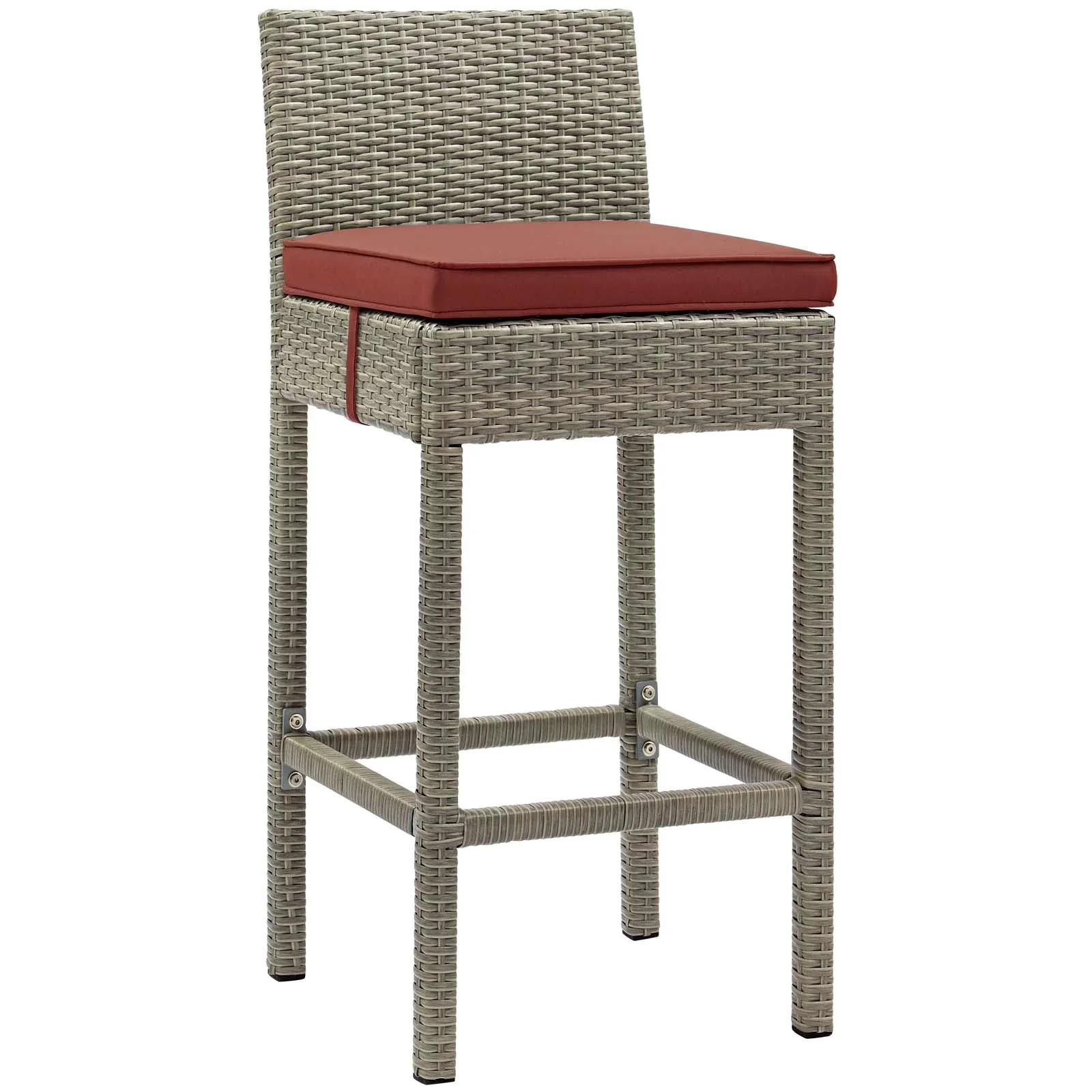 Conduit 5 Piece Outdoor Patio Wicker Rattan Set - Image 17