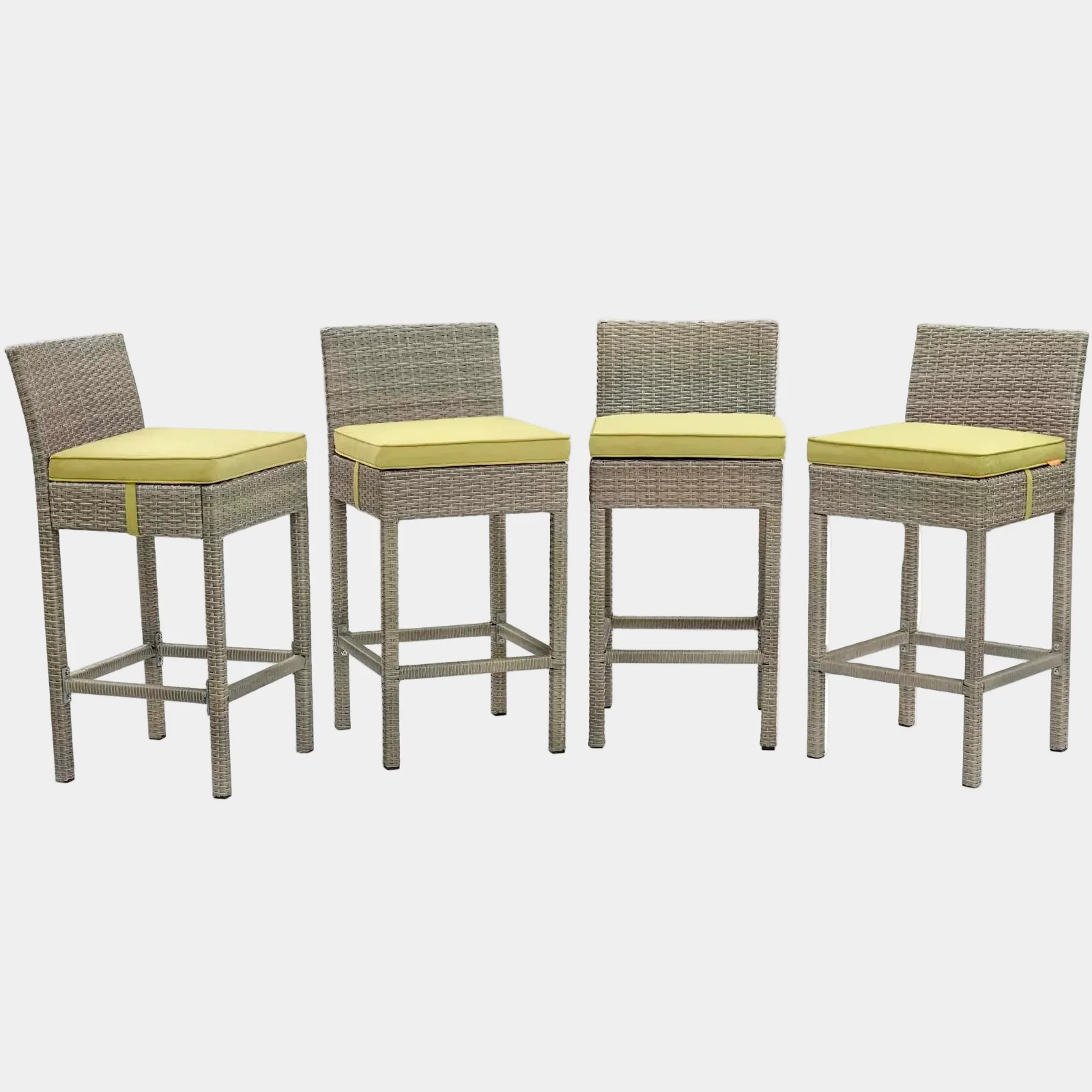 Conduit Outdoor Patio Wicker Rattan Bar Stool Set of 4 - Image 36