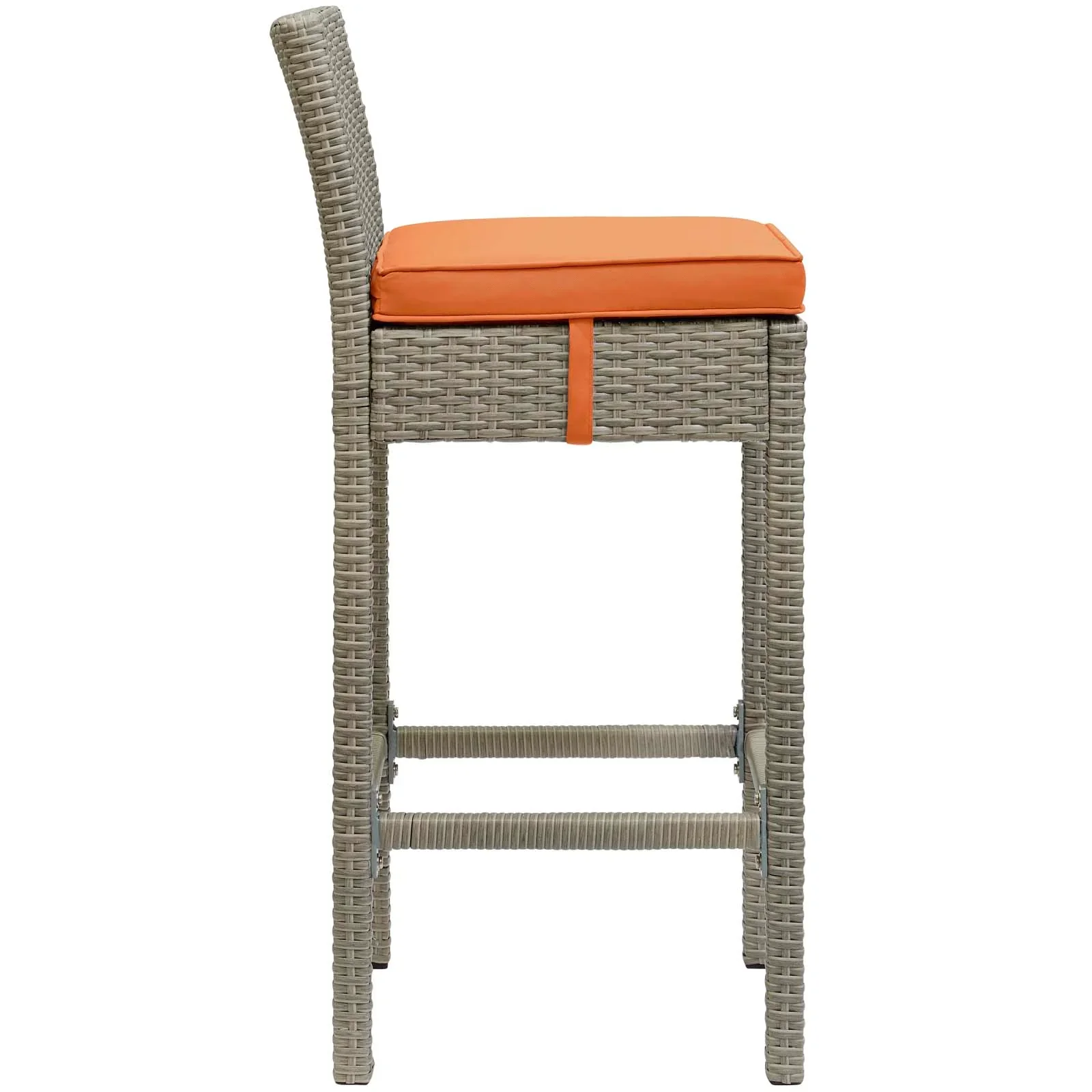 Conduit Outdoor Patio Wicker Rattan Bar Stool Set of 4 - Image 4