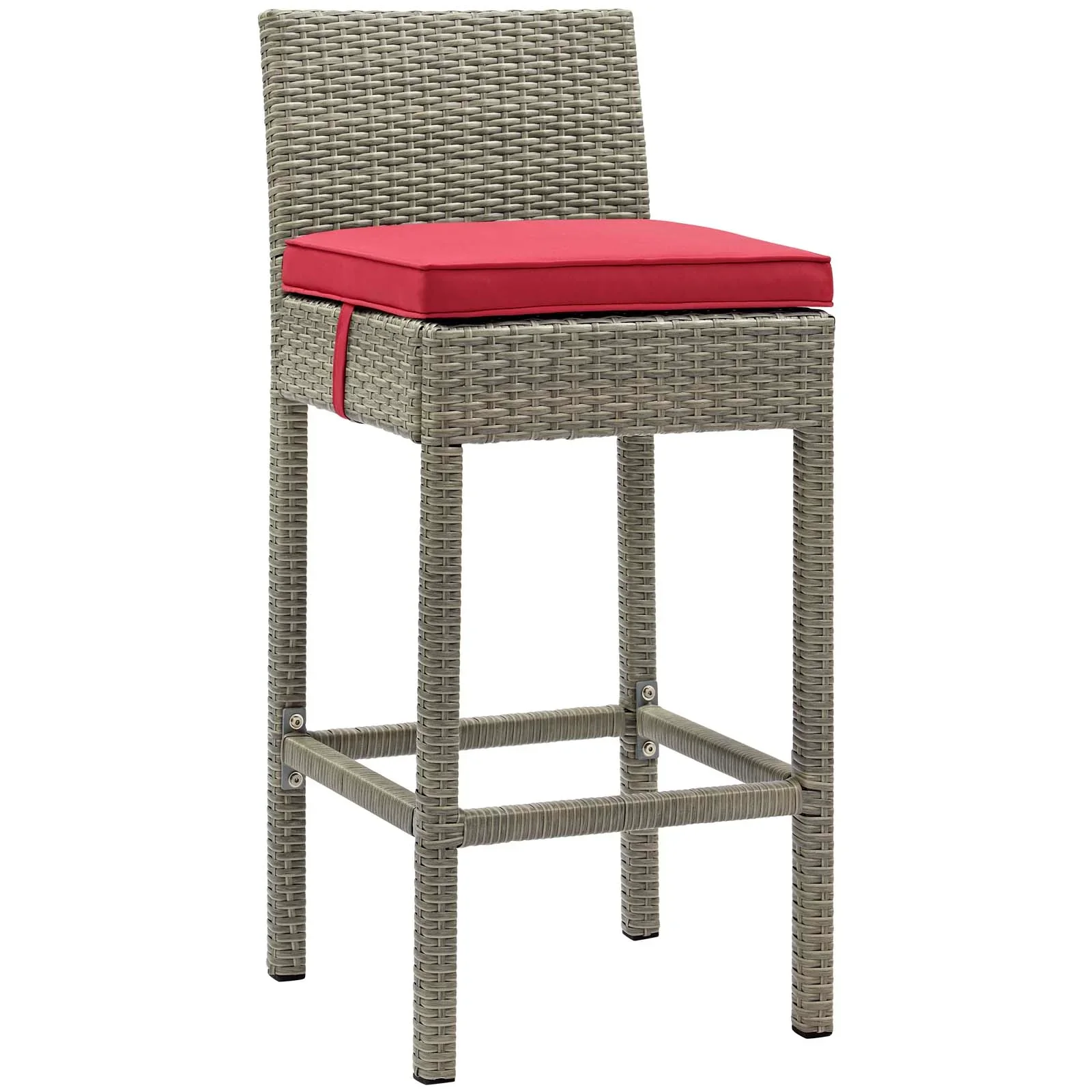 Conduit Outdoor Patio Wicker Rattan Bar Stool Set of 4 - Image 43