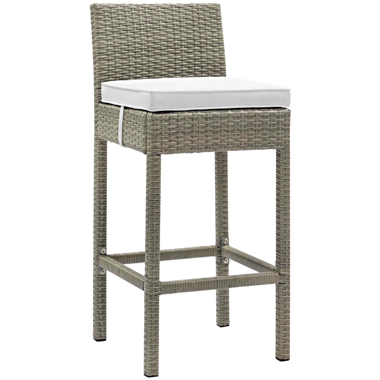 Conduit Outdoor Patio Wicker Rattan Bar Stool Set of 4 - Image 48