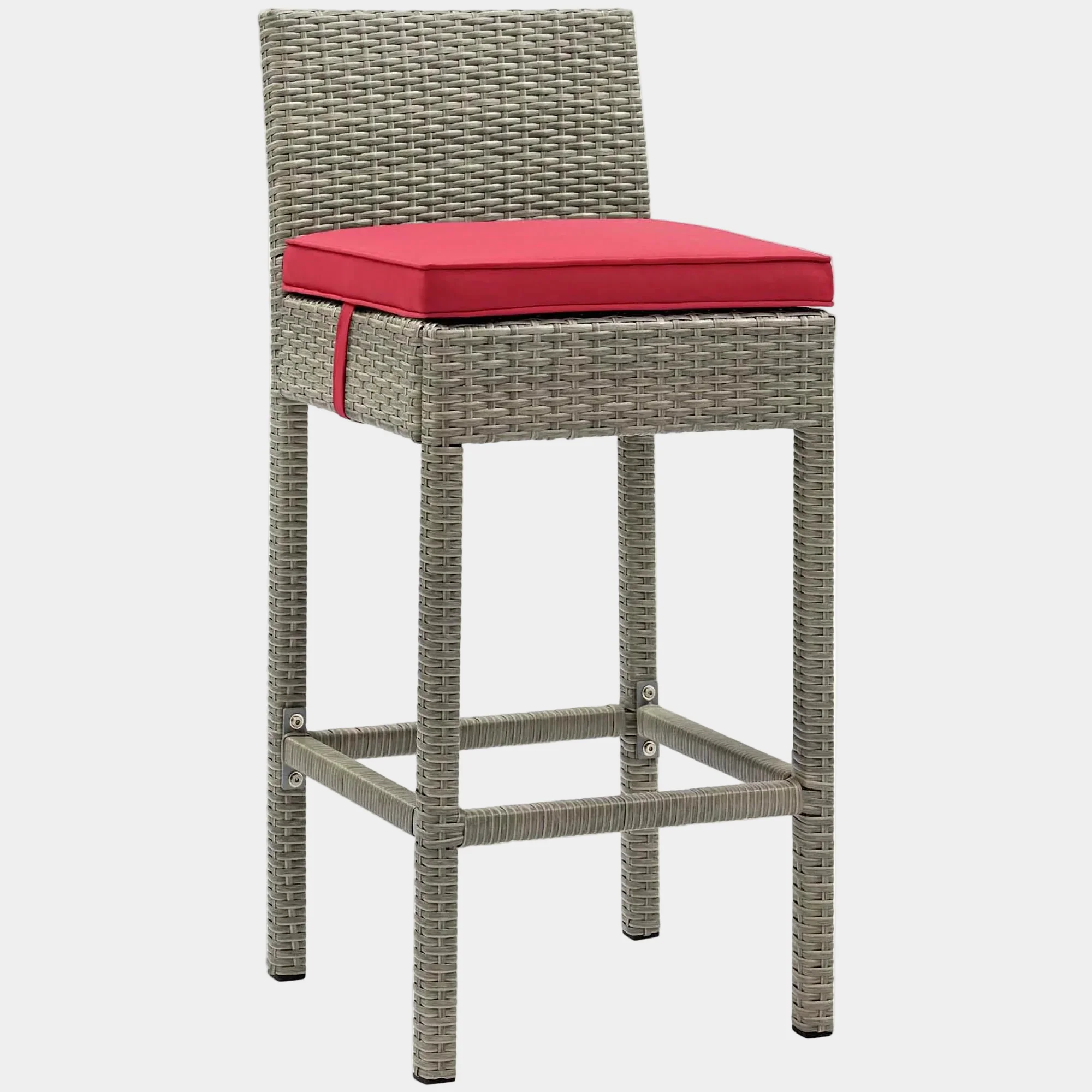 Conduit Outdoor Wicker Rattan Bar Stool - Image 19