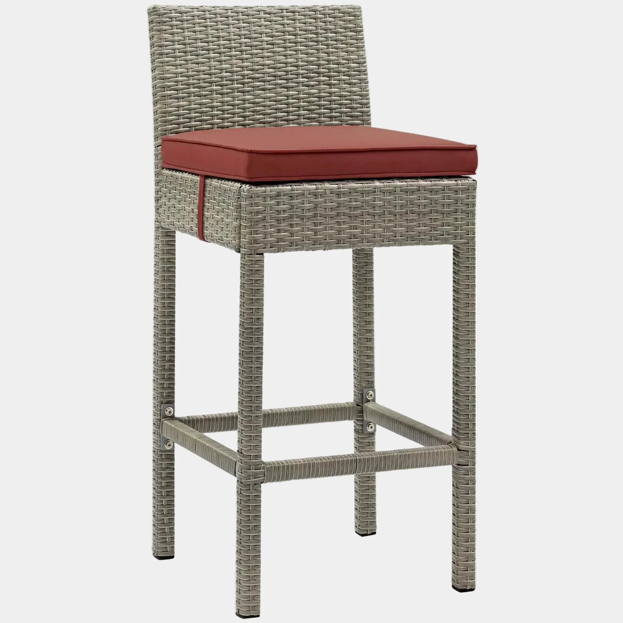 Conduit Outdoor Wicker Rattan Bar Stool - Image 28
